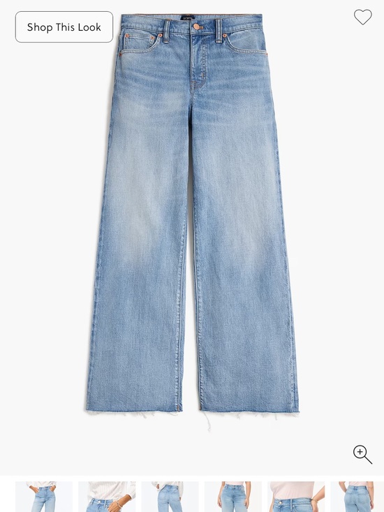 J. Crew Denim - J Crew Wide-leg cropped jeans